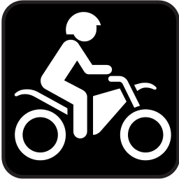 motorcycle riding icon