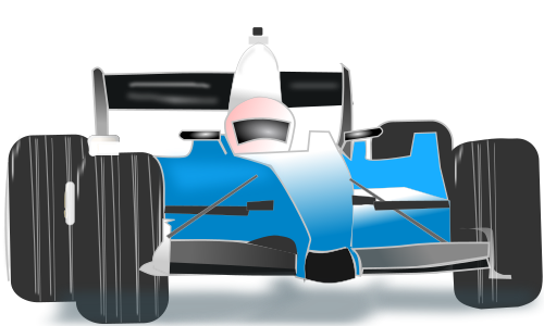 race car blue