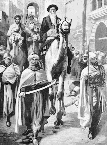 Muhammad Riding into Medina
