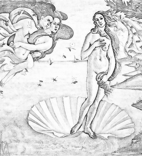 birth of Venus clipart