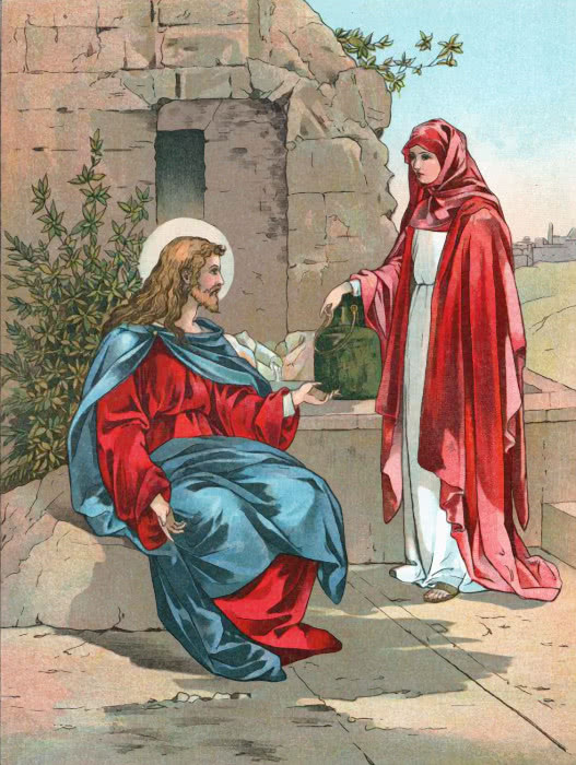 Jesus by the well