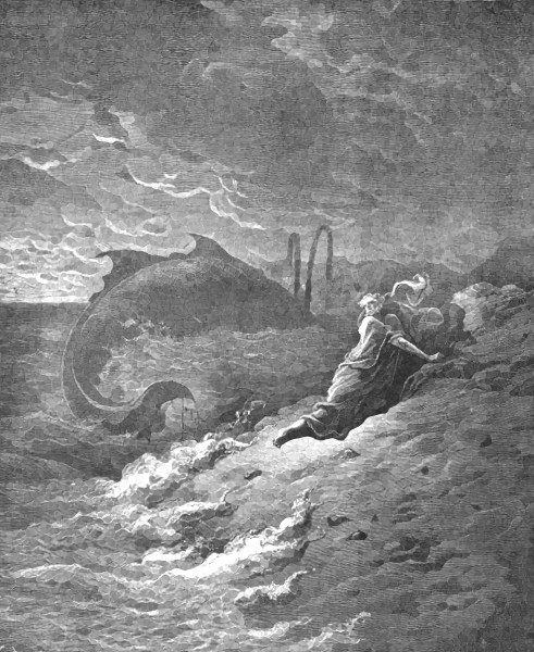 Jonah thrown on the dry land