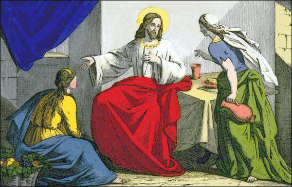 Jesus Christ with Mary and Martha