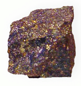 Bornite  w chalcopyrite Copper iron sulfide