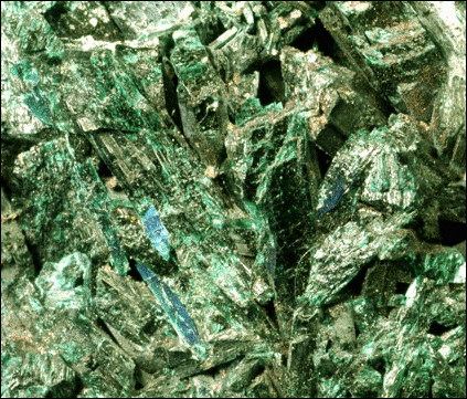 Brochantite monolithic hydrous sulfate