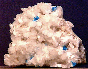 Cavansite  CAlcium VANadium Silicate is blue