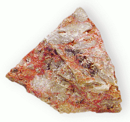 Cinnabar in rock  mercury sulfide