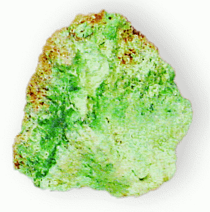 Conichalcite w hematite and quartz Basic arsenate of calcium and copper