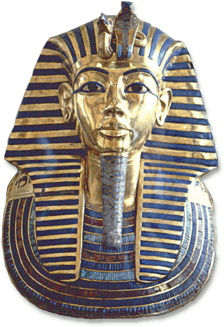 Gold  funerary mask of Tutankhamun
