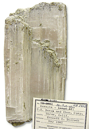 Kernite  hydrated sodium borate hydroxide mineral