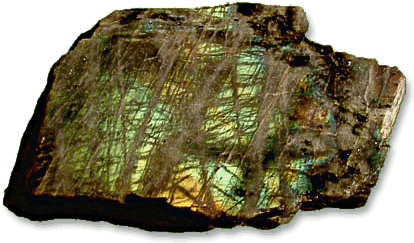 Labradorite  cleavage surface