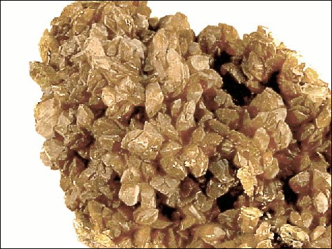 Orpiment  crystal cluster