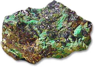 Silver  Native Element with chrysocolla and jalpaite