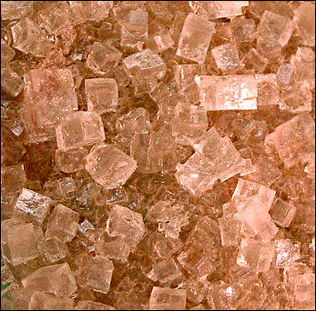 Sylvite  cluster of cubes