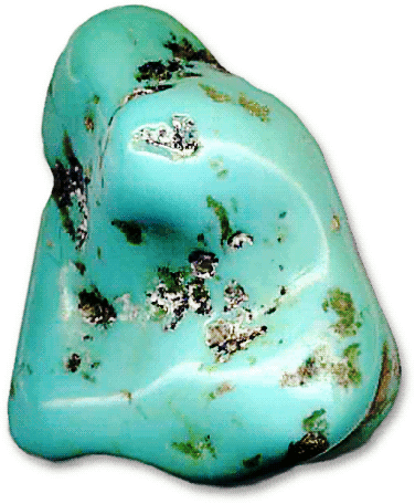 Turquoise  pebble polished