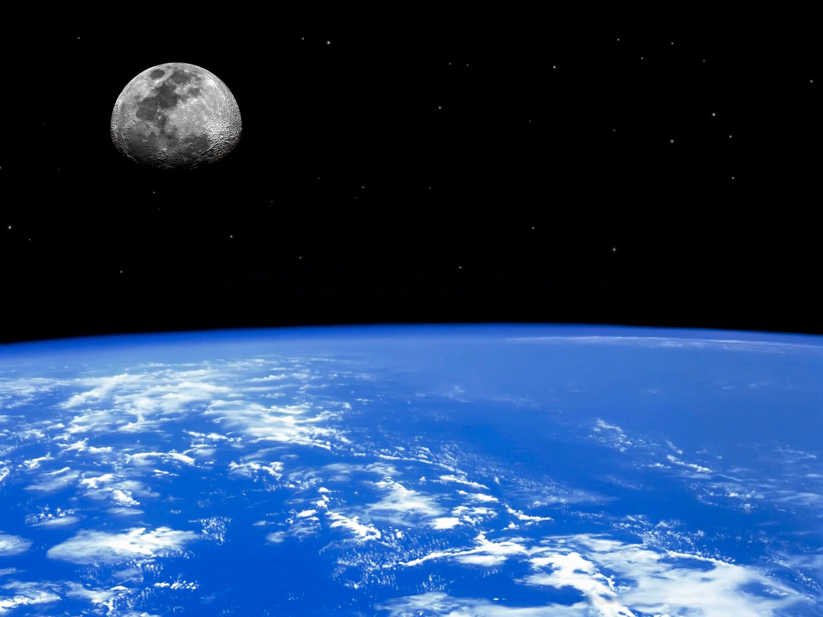 moon from Earth orbit