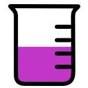 beaker icon purple