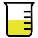 beaker icon yellow