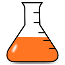 flask icon orange