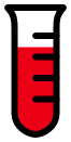 test tube upright red