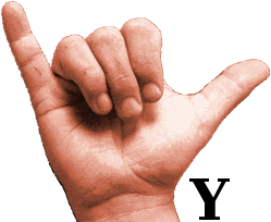 sign language photo Y