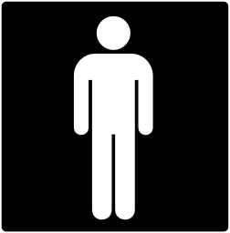 toilets men sign