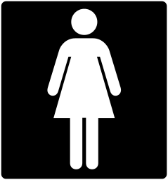 toilets women sign