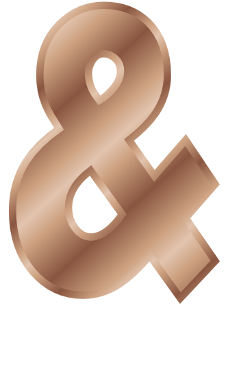 bronze ampersand