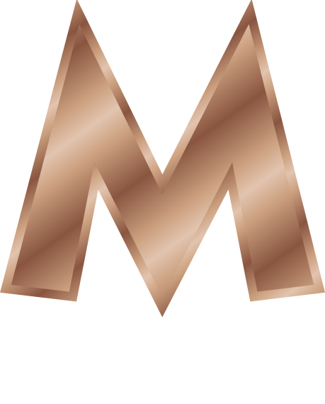 bronze letter capitol M
