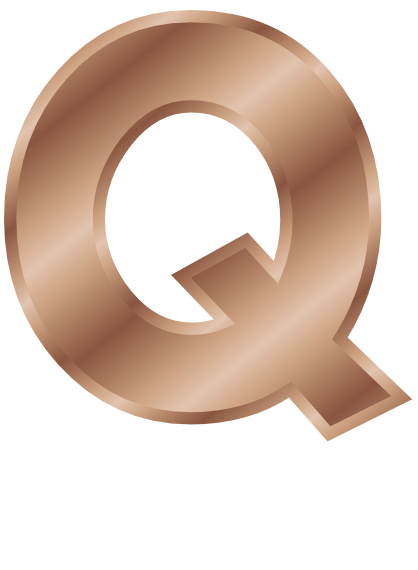 bronze letter capitol Q