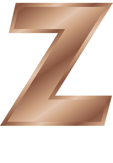 bronze letter capitol Z
