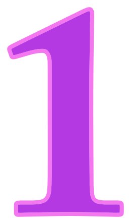 number 1 purple