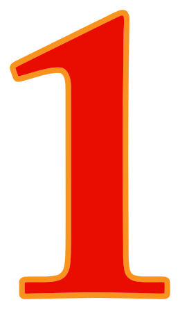 number 1 red