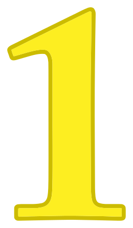 number 1 yellow