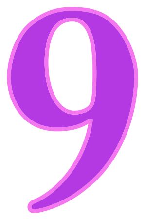 number 9 purple