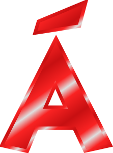 letter red A acute