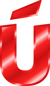 letter red U acute