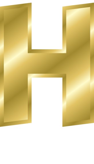 gold letter capitol H