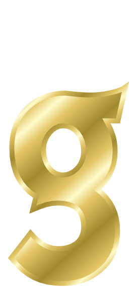 gold letter g