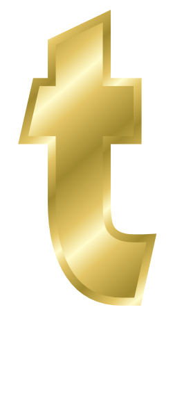 gold letter t