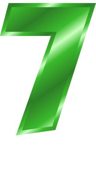 green metal number 7
