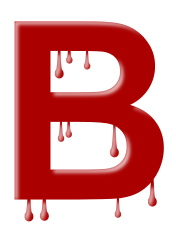 letter dripping B