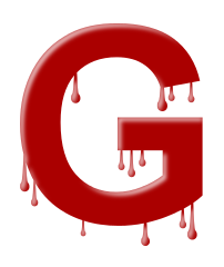 letter dripping G