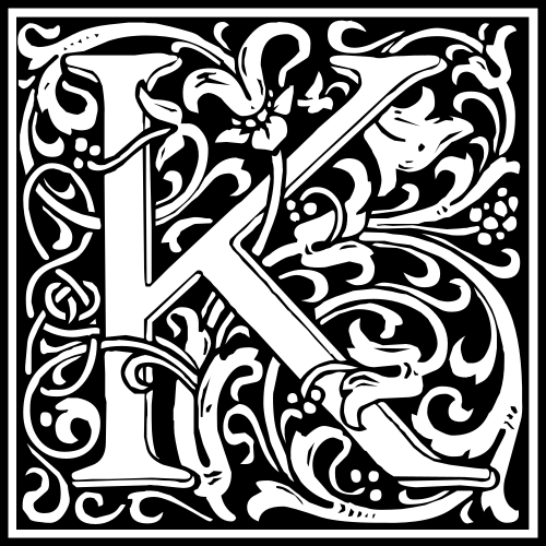 ornate letter K