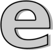 lowercase E grey