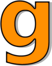 lowercase G orange