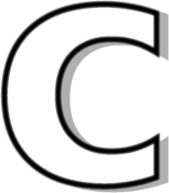 lowercase C outline