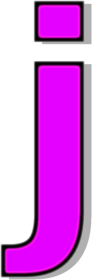 lowercase J purple