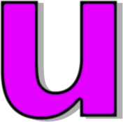lowercase U purple