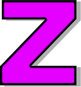 lowercase Z purple